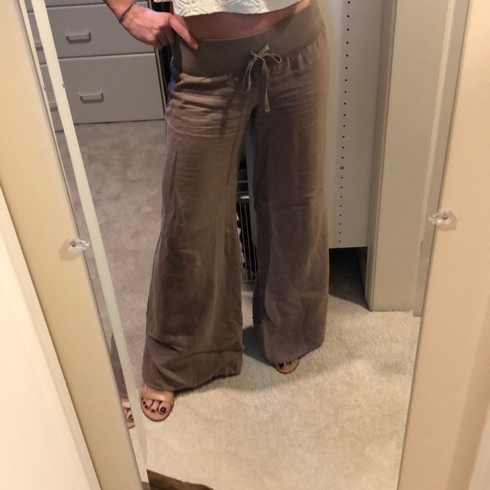 100% linen wide leg pant- NORDSTROM
